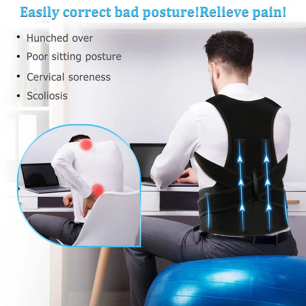 Posture Corrector Belt – Pain Relief & Confidence Booster